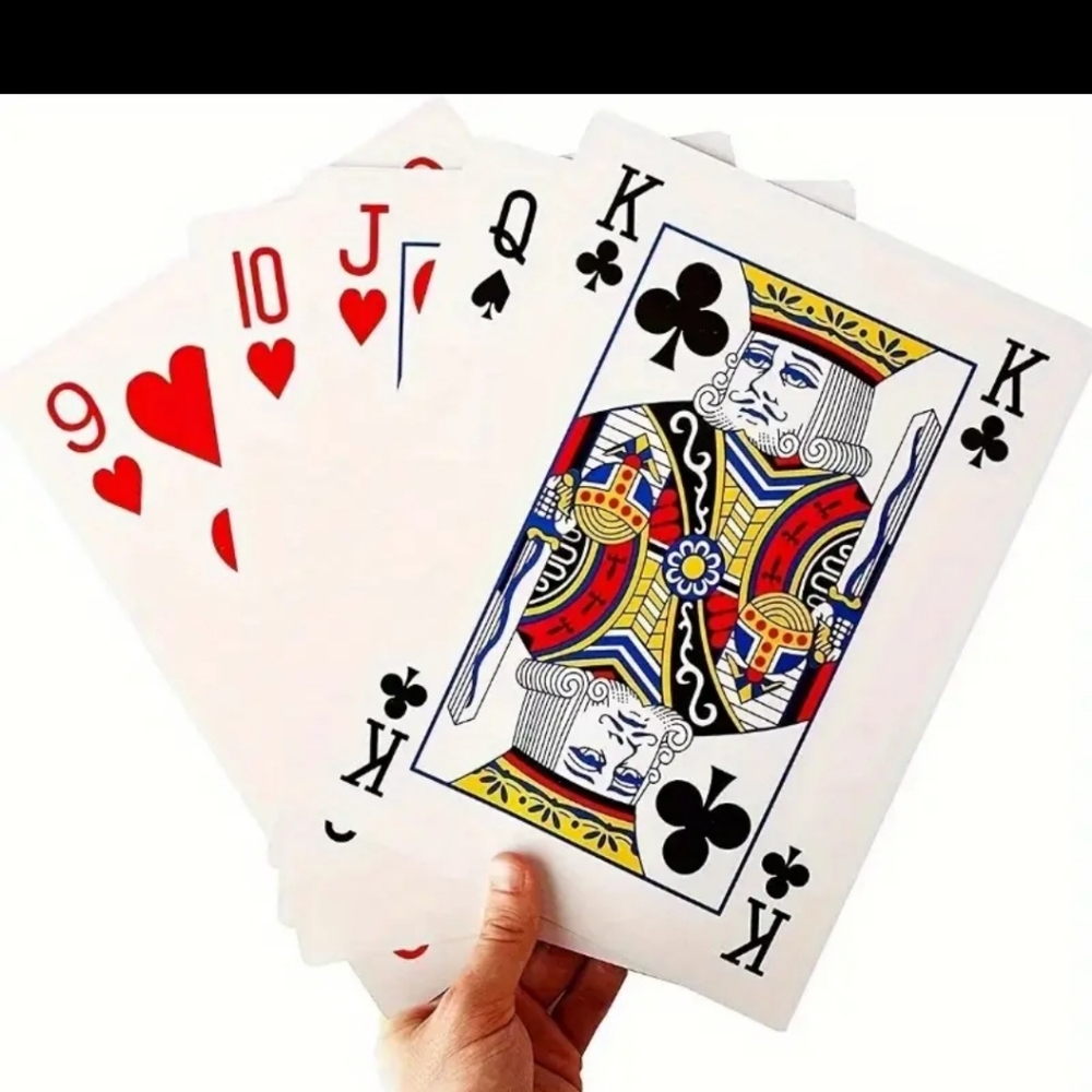 New extra large playing cards set